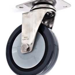 Transport Casters, stainless steel, diameter 125 mm