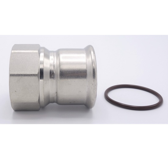 Pressing Reducer Stainless Steel / internal thread (threaded adapter) |54 mm_2"