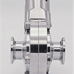 Stainless steel butterfly valves, CLAMP type C-C DN15 (collar 34mm)