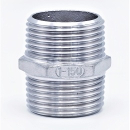 stainless steel Barrel Nipple With Hexagon / type 340 | 5/4"