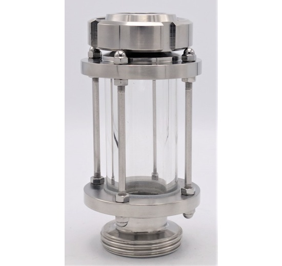 Sight Straight Glass, union-threaded throat K/M-G | DN40