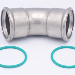 Elbow 45°(arch), Press Fittings F/F 54 mm