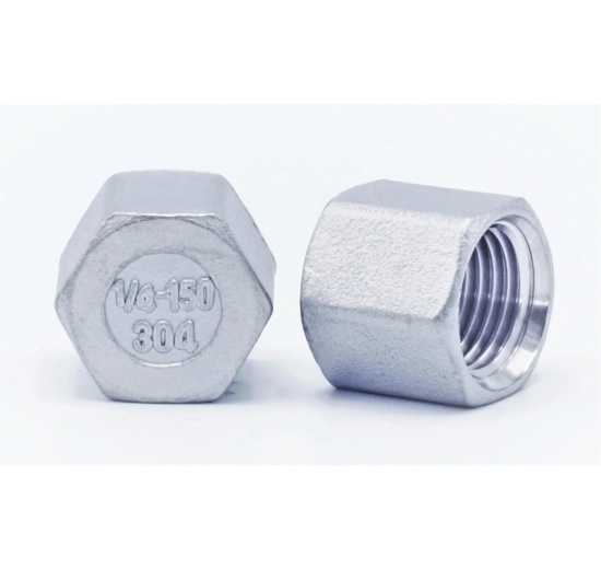 Stainless steel end cap, threaded, type 326 1/4"