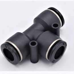T-piece coupling | DN 6mm, pneumatics fittings for air compressed distribution