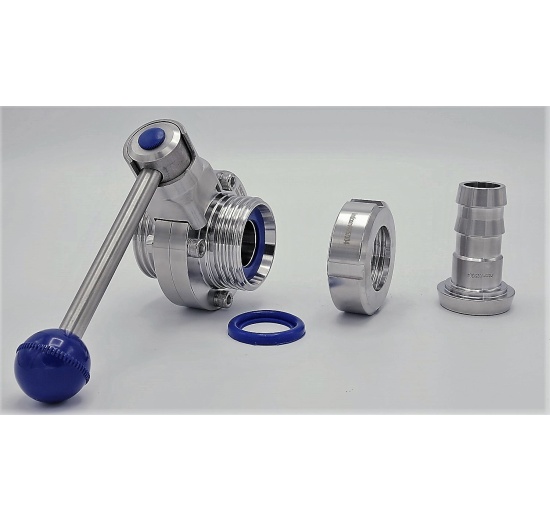 Stainless Steel Butterfly Valve, Threaded, type G-G | DN2525