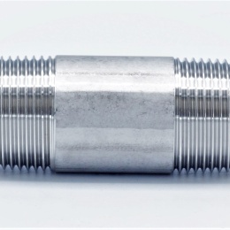 závitové fitinky z nerezové oceli - trubkový dvojnipl, typ 310