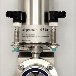 Pneumatically Operated Butterfly Valve, Threaded, type G-G DN50