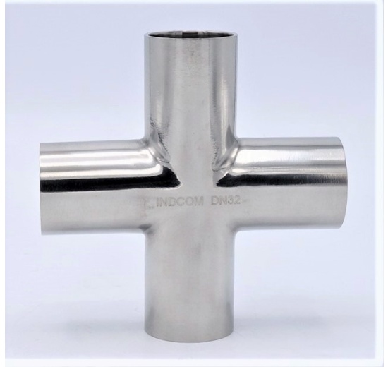 Welded Cross DN32 (34x1,5mm), stainless steel