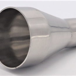 Concentric reducer, welding, long DN 65/40, stainless steel components