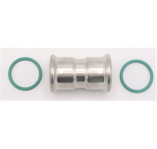 Coupling Press Fittings, Stainless Steel, F/F F 28 mm
