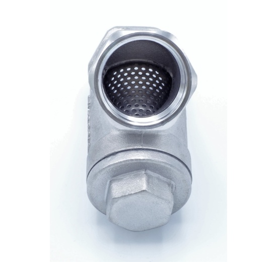nerezový Y filtr šikmý s jemným sítkem, závitový, jednopalcový”