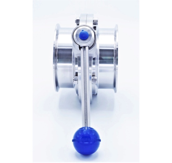 Stainless steel butterfly valves, clamped type C-C DN100 (collar 119mm)