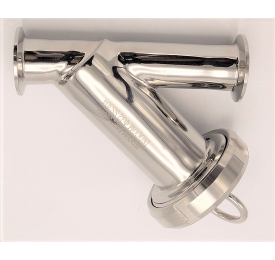 Stainless Steel Sanitary Y- filter, Clamp DN32
