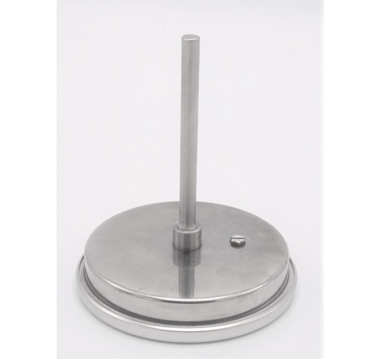 All-stainless steel bimetal thermometer with immersion shaft in well | 0-200 ℃, 100 mm