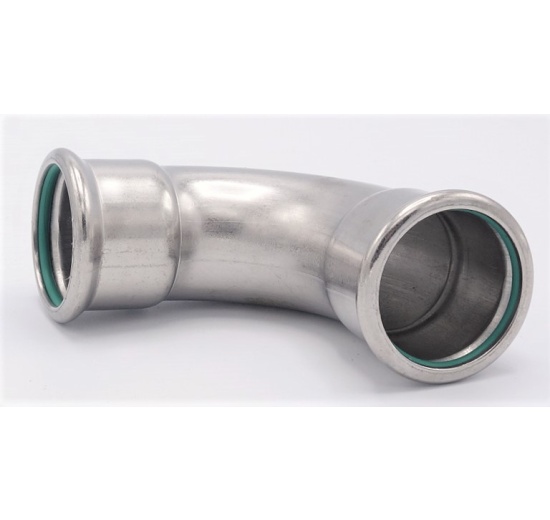 Elbow 90°, Press Fittings, F/F 35 mm stainless steel