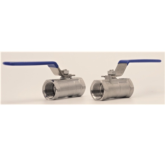 Stainless Steel Ball Valve With Reduced Bore, One-piece, Threaded  1/2”
