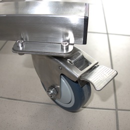 Transport Casters, stainless steel, diameter 100 mm