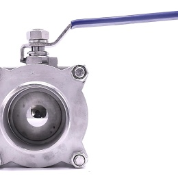 3" Stainless steel ball valve with full bore, three- pieced, welded