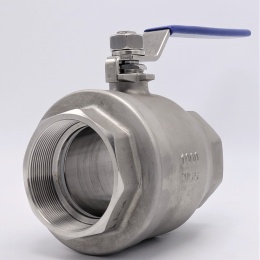 Stainless steel ball valve with full bore, two- piece | 3”