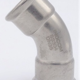 Elbow 45° (arch), Press Fittings, F/F 35 mm