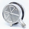 Stainless steel pressure gauge with electrical contacts