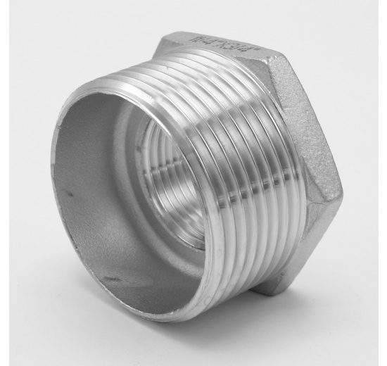 Threaded Reducer M/F / with Hexagon / Type 325, 5/4"x3/4", stainless steel
