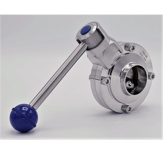 Stainless steel butterfly valve, welded type S-S | DN40