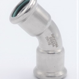 Elbow 45° (arch), Press Fittings, F/F 18 mm