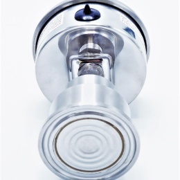 Stainless Steel Pressure Gauge 63 mm (back connection) with Separating Diaphragm-CLAMP 0-1 bar, (clamp-50,5mm)