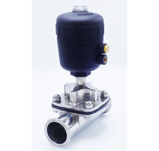 Pneumatically Operated Diaphragm Valve, CLAMP Connection DN50