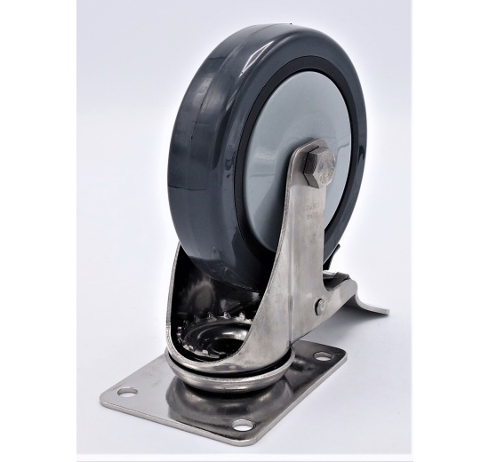Transport Casters, stainless steel, diameter 125 mm