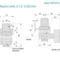 Pressure reducing valve G 1/2" 6 000 l/min