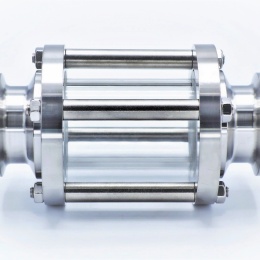 Straight sight glass, Clamp C-C, short