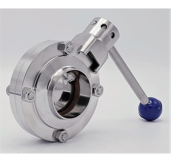 Stainless steel butterfly valve, welded type S-S | DN50
