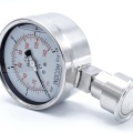 Stainless Steel Pressure Gauge, Dial 100 mm, Sanitary Diaphragm CLAMP DIN32676 (50.5 mm)
