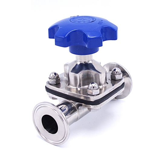 Manually operated diaphragm valves, clamp type C-C