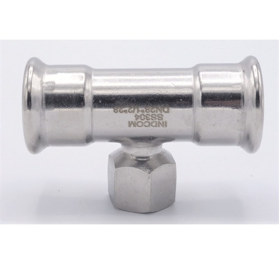 T-kus, lisovací F/F(závit vnitřní)/F 28_1/2"_28