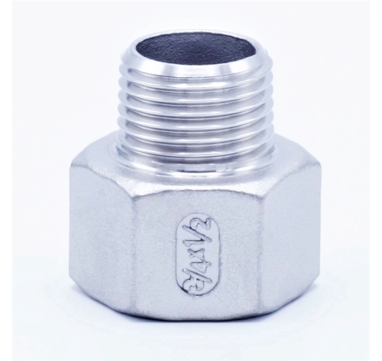Threaded reducer M/F / with hexagon / type 325, 1/2"x1/4"