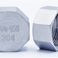 Stainless steel threaded end cap with hexagon 5/4"