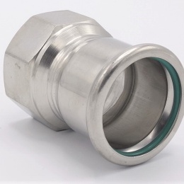 Pressing Reducer Stainless Steel / internal thread (threaded adapter) 42 mm_1 1/2"