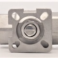 Stainless ball valve, 2- pieced with mounting plate for actuator | 1”