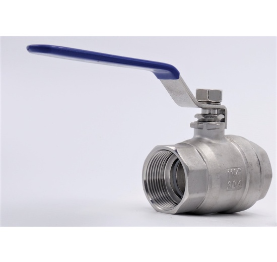 Stainless steel ball valve with full bore, two- piece | 1 1/4"