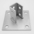 Anchor Foot Square Galvanized, Saddle Holder 150x150 mm
