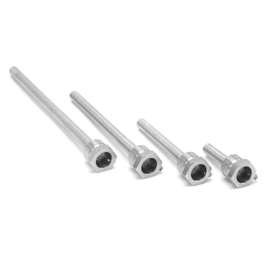 Stainless steel thermometer well