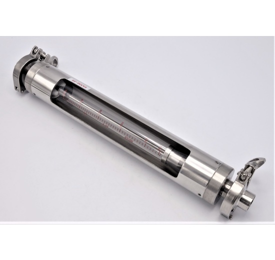 Rotameter (flowmeter) - Stainless steel, CLAMP DN25, 250~2500 liters / hour