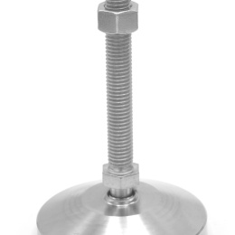 Stainless steel legs, height adjustable, with joint D80 M12 100 mm