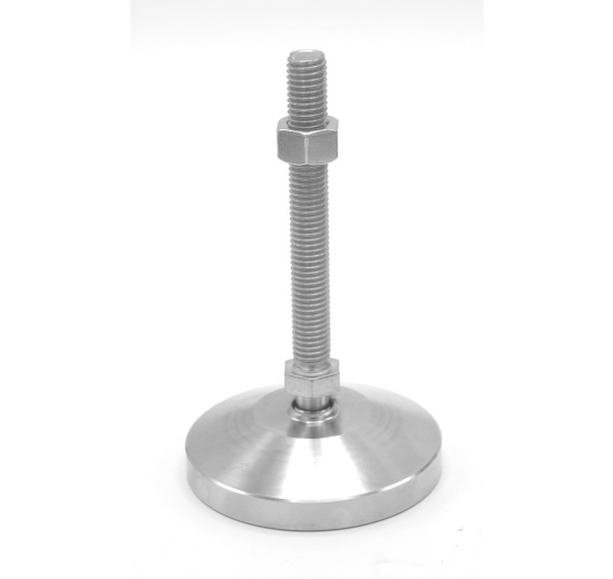 Stainless steel legs, height adjustable, with joint D80 M12 100 mm