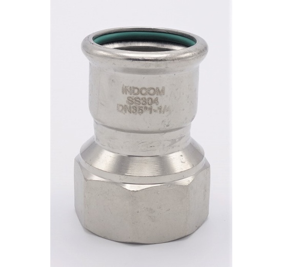 Pressing Reducer Stainless Steel / internal thread (threaded adapter)