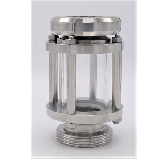 Sight Straight Glass, union-threaded throat K/M-G | DN50