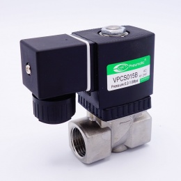 Stainless Steel Solenoid Valve 2/2, G 1/2" AC 24V, NC